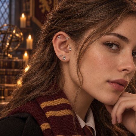 Piercing para Orelha - Nimbus 2000 - Coleção Harry Potter - Titânio - 6ORE1008