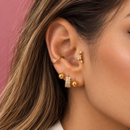Piercing de Orelha - Cluster Flores - 6ORE1014