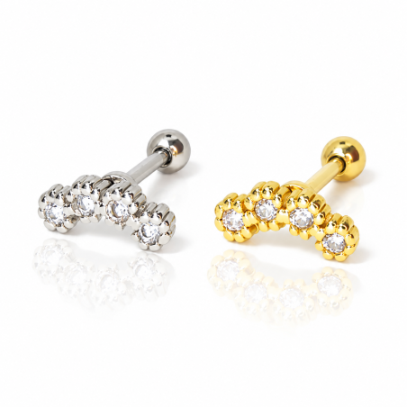 Piercing de Orelha - Cluster Florzinhas - 6ORE1015