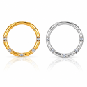 Piercing para Daith ou Septo - Argolinha Clicker - Aço Cirúrgico - 6ORE1019