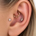 Piercing para Daith ou Septo - Argolinha Clicker - Aço Cirúrgico - 6ORE1019