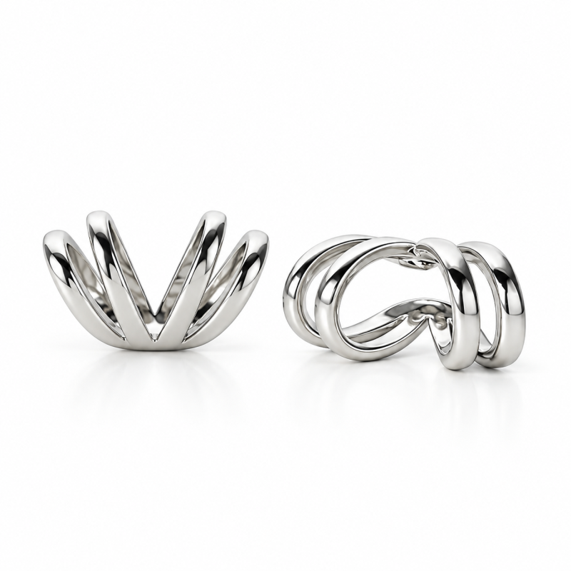 Piercing para Orelha Ear Cuff Fake Liso – Brilhe sem Furo - 6ORE1043