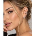 Piercing para Orelha Ear Cuff Fake Liso – Brilhe sem Furo - 6ORE1043