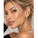 Piercing para Orelha Ear Cuff Fake Liso – Brilhe sem Furo - 6ORE1043