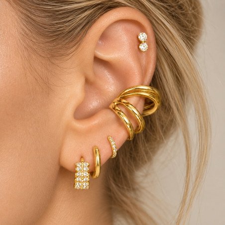 Piercing para Orelha Ear Cuff Fake Liso – Brilhe sem Furo - 6ORE1043