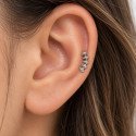 Piercing para Orelha - Labret Cluster Pirâmide em Titânio - 6ORE1068