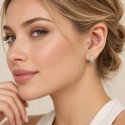 Piercing Hélix Argola Elegance Zircônias Baguete - 100% em Titânio - 6ORE1075