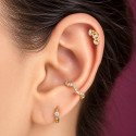 Piercing para Orelha Semi Joia Cravejada – Brilho sem Furo - 6ORE1089