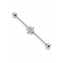 Outros Piercings - Transversal - Flor com Cristais  - 5TRA103