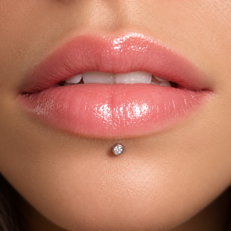 Outros Piercings - Queixo - Labret - 10QUE07