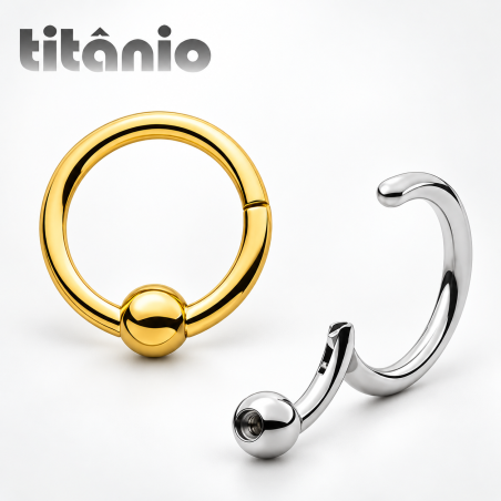 Piercing Captive Clicker em Titânio - 11CAP08