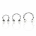 Piercing Twist - Ferradura com Zircônias - 12TWS16