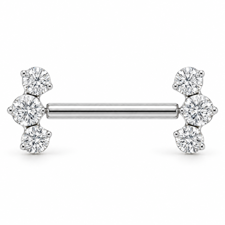 Piercing Cluster em Titânio para Mamilo - 14MAM31