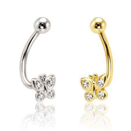 Piercing Rook / Íntimo Dourado Genital - Christina - Borboleta - 18INT27