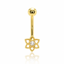 Piercing Rook / Íntimo Dourado Genital - Christina - Flor de Lótus - 18INT28