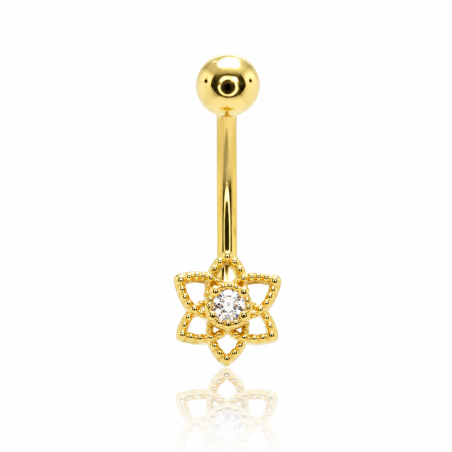 Piercing Rook / Íntimo Dourado Genital - Christina - Flor de Lótus - 18INT28