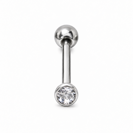 Piercing de Tragus em Titânio Ponto de Luz SWAROVSKI Via Láctea- 7TRG52