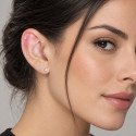Piercing de Tragus em Aço Cirúrgico Ponto de Luz SWAROVSKI Via Láctea- 7TRG75