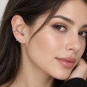 Piercing de Tragus - 100% Aço - Art Deco - 7TRG81