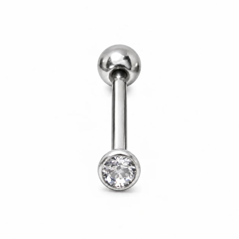 Piercing de Tragus em Titânio Ponto de Luz SWAROVSKI Via Láctea- 7TRG90