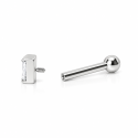 Piercing de Tragus - One Side - 100% Cobalto Cromo - Pin Push - 7TRG72