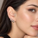 Piercing Labret Cluster em Titânio - Navete - Natural ou PVD Gold - 7TRG130