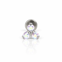 Piercing de Tragus Labret Florzinha Trillion Titânio - 7TRG133