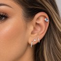 Piercing de Tragus Labret - Coroa de Zircônia  - Titânio - 7TRG155