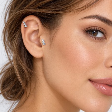 Piercing de Tragus Labret - Zircônia  - Titânio - 7TRG162