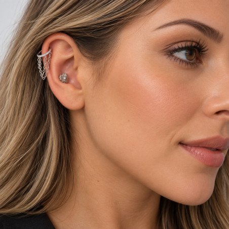 Piercing para Tragus Labret - Coração Ensolarado - Titânio PVD Gold - 7TRG172