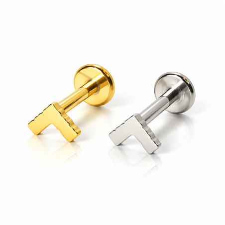 Piercing de Tragus Labret - Seta - Titânio - 7TRG210