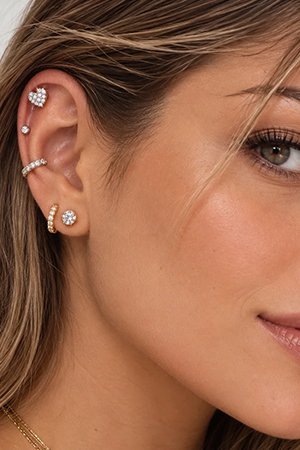 Piercing hélix em aço cirúrgico