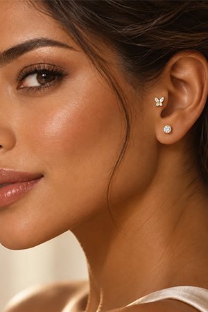 Piercing para tragus em aço cirúrgico